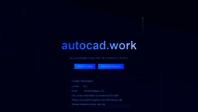 What Autocad.work website looked like in 2021 (2 years ago)
