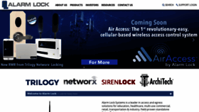 What Alarmlock.com website looked like in 2021 (2 years ago)