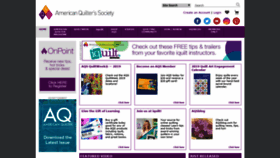 What Americanquilter.com website looked like in 2021 (2 years ago)