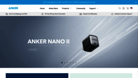 What Anker.com website looked like in 2021 (2 years ago)
