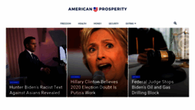 What Americanprosperity.com website looked like in 2021 (2 years ago)