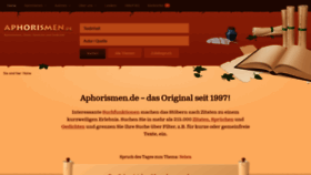 What Aphorismen.de website looked like in 2021 (2 years ago)