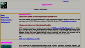 What Arpnjournals.org website looked like in 2021 (2 years ago)