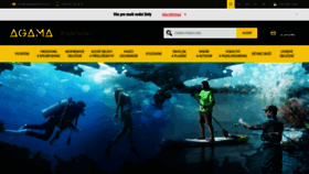 What Agama-diving.cz website looked like in 2021 (2 years ago)