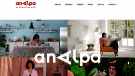 What Analpa.com website looked like in 2021 (2 years ago)