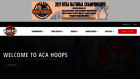 What Acahoops.com website looked like in 2021 (2 years ago)