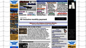 What Airplanesandrockets.com website looked like in 2021 (2 years ago)