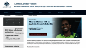 What Australiaawardsvanuatu.org website looked like in 2021 (2 years ago)