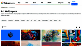 What Artswallpapers.com website looked like in 2021 (2 years ago)