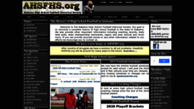 What Ahsfhs.org website looked like in 2021 (2 years ago)