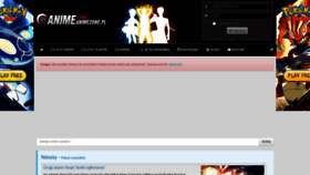 What Animezone.pl website looked like in 2021 (2 years ago)