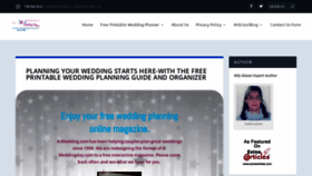 What A-weddingday.com website looked like in 2021 (2 years ago)