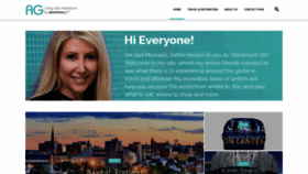 What Adventuregirl.com website looked like in 2021 (2 years ago)