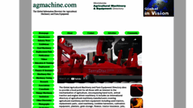 What Agmachine.com website looked like in 2021 (2 years ago)