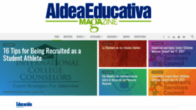 What Aldeaeducativa.com website looked like in 2021 (2 years ago)