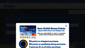 What Allegiantairlines.com website looked like in 2021 (2 years ago)