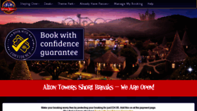 What Alton-towers-breaks.co.uk website looked like in 2021 (2 years ago)