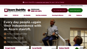 What Acornstairlifts.co.uk website looked like in 2021 (2 years ago)