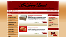 What Artdeco-land.ro website looked like in 2021 (2 years ago)