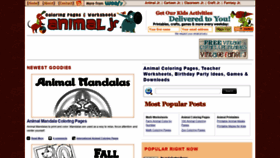 What Animaljr.com website looked like in 2021 (2 years ago)