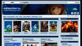 What Aoianime.hu website looked like in 2021 (2 years ago)