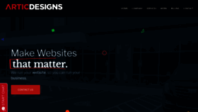What Articdesigns.com website looked like in 2021 (2 years ago)