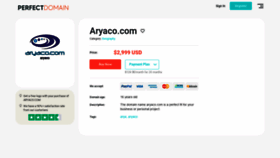 What Aryaco.com website looked like in 2021 (2 years ago)