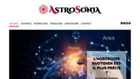 What Astrosonia.com website looked like in 2021 (2 years ago)