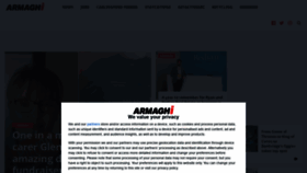 What Armaghi.com website looked like in 2021 (2 years ago)