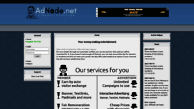 What Adnade.net website looked like in 2021 (4 years ago)