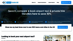 What Airporttransfers-uk.co.uk website looked like in 2021 (2 years ago)