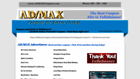 What Admaxcoupons.com website looked like in 2021 (2 years ago)