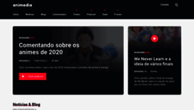 What Animedia.com.br website looked like in 2021 (2 years ago)
