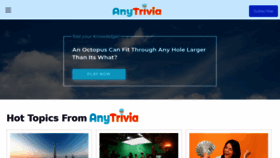 What Anytrivia.com website looked like in 2021 (2 years ago)