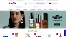 What Avon.lv website looked like in 2021 (2 years ago)