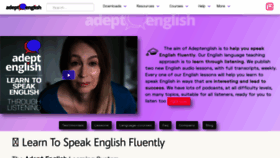 What Adeptenglish.com website looked like in 2021 (2 years ago)