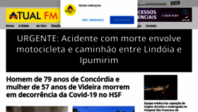 What Atualfm.com.br website looked like in 2021 (2 years ago)