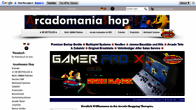 What Arcadomaniashop.com website looked like in 2021 (2 years ago)