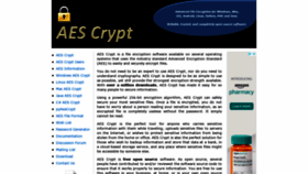 What Aescrypt.com website looked like in 2021 (4 years ago)