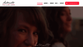 What Antoinette.ro website looked like in 2021 (2 years ago)