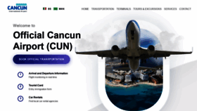 What Airportcancun.com website looked like in 2021 (2 years ago)