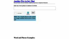 What Anotherwaytosaythat.com website looked like in 2021 (2 years ago)