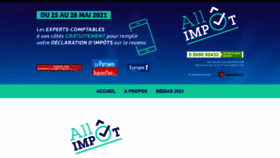 What Allo-impot.fr website looked like in 2021 (2 years ago)
