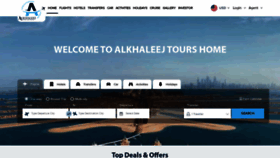 What Alkhaleejtours.com website looked like in 2021 (2 years ago)