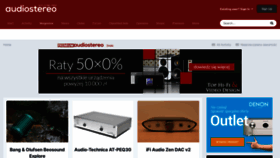 What Audiostereo.pl website looked like in 2021 (2 years ago)