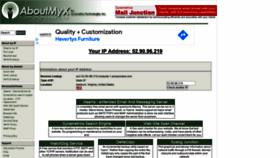 What Aboutmyip.com website looked like in 2021 (2 years ago)