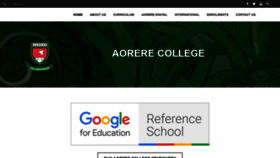 What Aorere.ac.nz website looked like in 2021 (2 years ago)