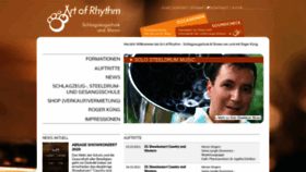 What Artofrhythm.ch website looked like in 2021 (2 years ago)
