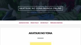 What Akatsuki-no-yona.com website looked like in 2021 (2 years ago)
