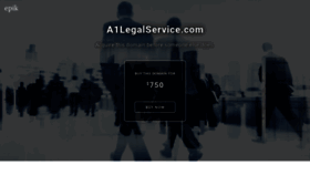 What A1legalservice.com website looked like in 2021 (2 years ago)